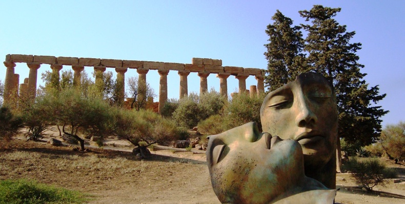 Sicily Taormina Sicily Greek Statue
