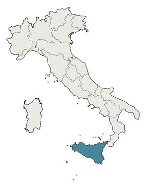 Italy map - Sicily